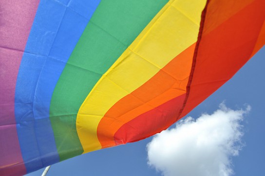 Rainbow flag at Istanbul 2011 Gay Pride on 26 June. By pikniktupu46.