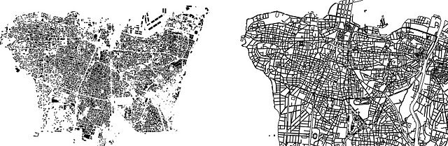 (1) mass versus street footprint